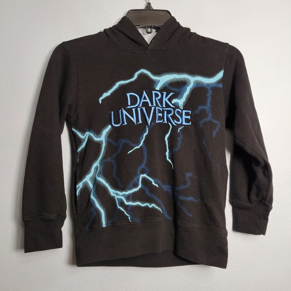 Universal Studios Dark Universe Hoodie Glow Lightning Frankenstein Manor Youth S